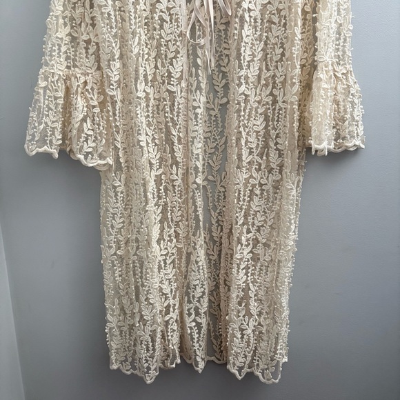 Evangeline Lace Kimono Sz 8 – Gothic, Romantic, Layering Statement - Picture 4 of 7
